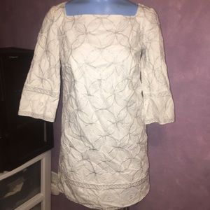 Lilly Pulitzer White and silver dress